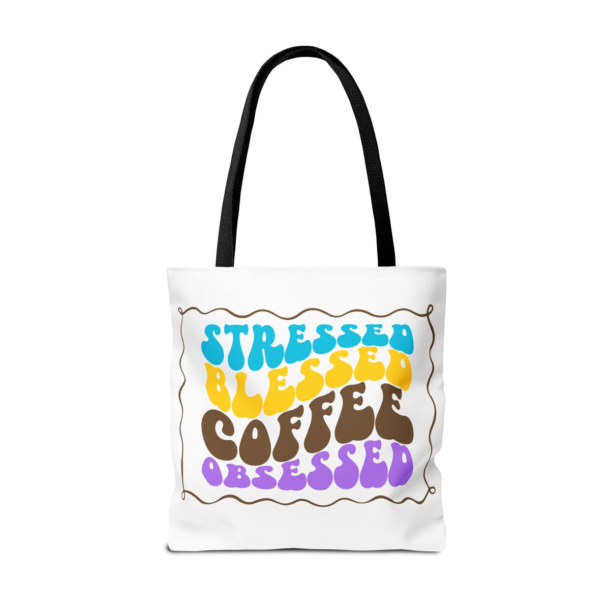 Tote Bag - Flower Coffee Cup - Painterly Style Design - 'Rich Roast'