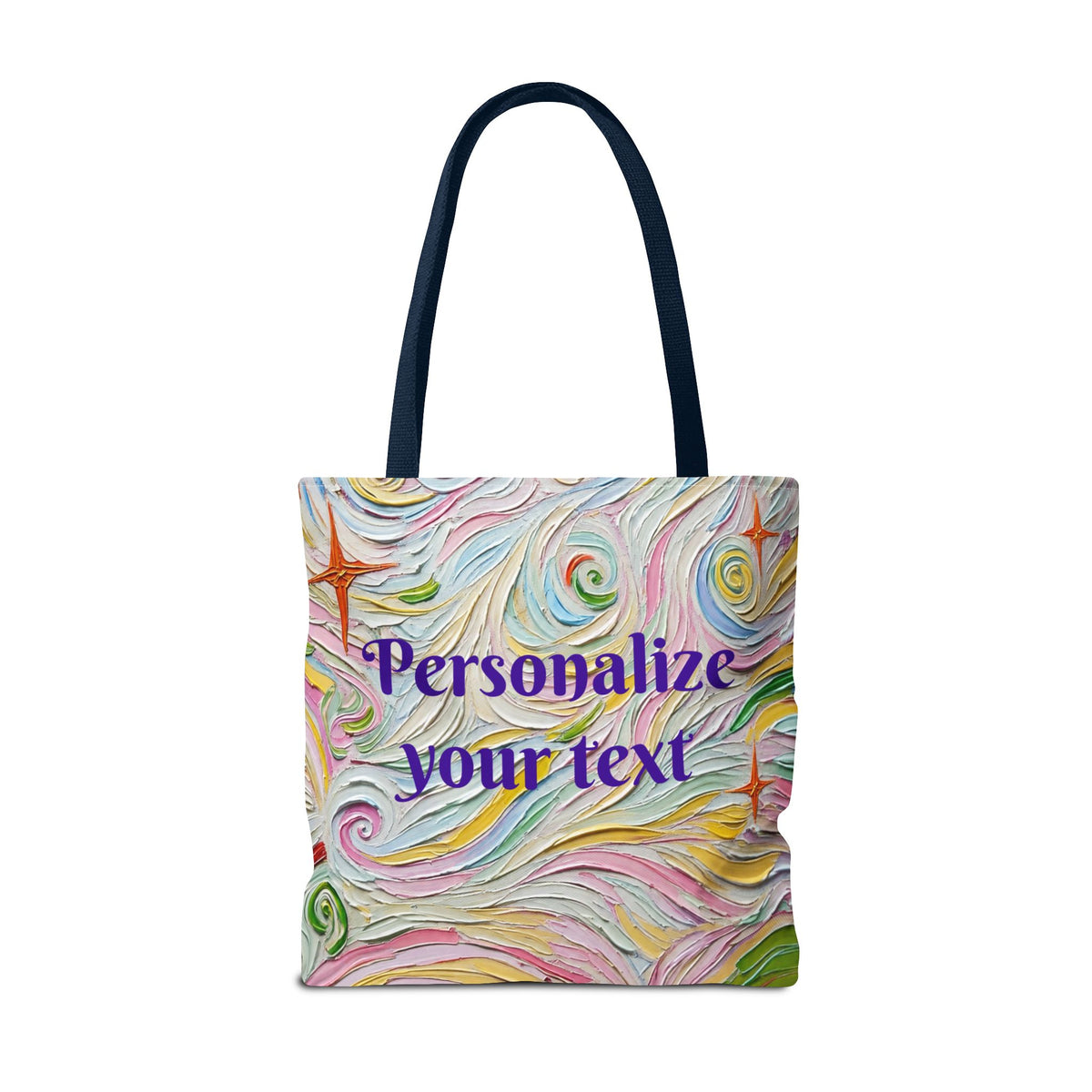 Tote Bag - All-Over Print - Flowered Legs with Purple Platform Shoes - Colorful Artistic Painterly Style - 'Saturday Sparkle'