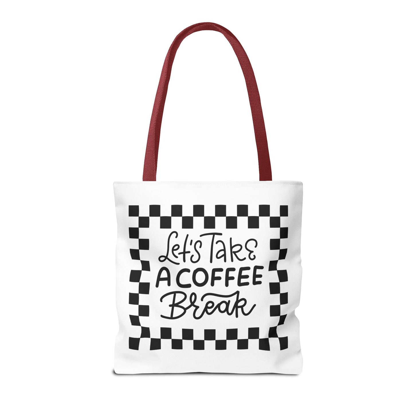 Tote Bag - Colorful Striped Coffee Cup - Painterly Style Design  - 'Mocha Dreams'