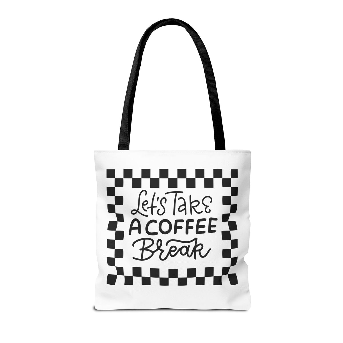 Tote Bag - Colorful Striped Coffee Cup - Painterly Style Design  - 'Mocha Dreams'