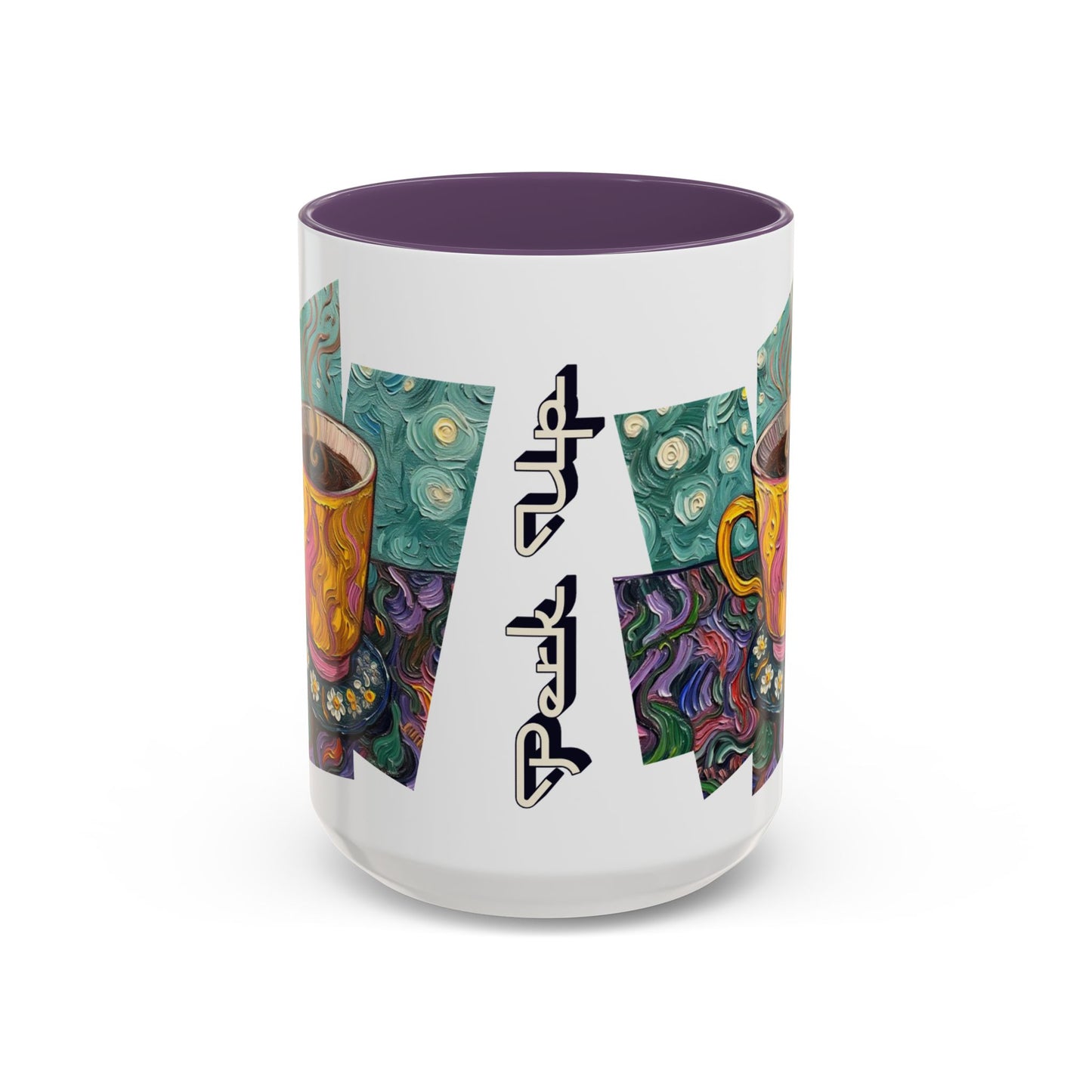 Coffee Mug Colorful Art - Coffee Cup Unique Painterly Design - 'Perk Up'