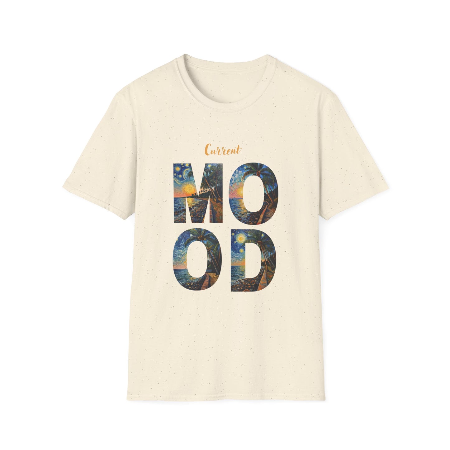 Hawaiian Graphic T-Shirt — 'Current Mood' Art Print