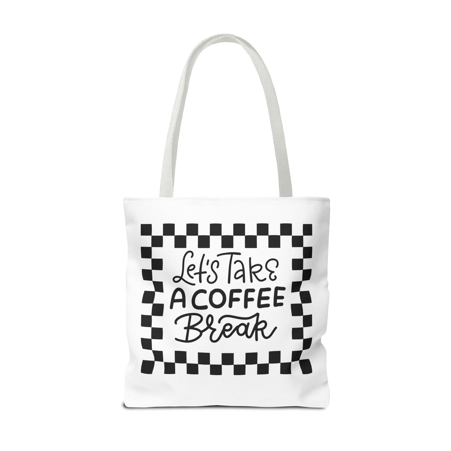 Tote Bag - Colorful Striped Coffee Cup - Painterly Style Design  - 'Mocha Dreams'