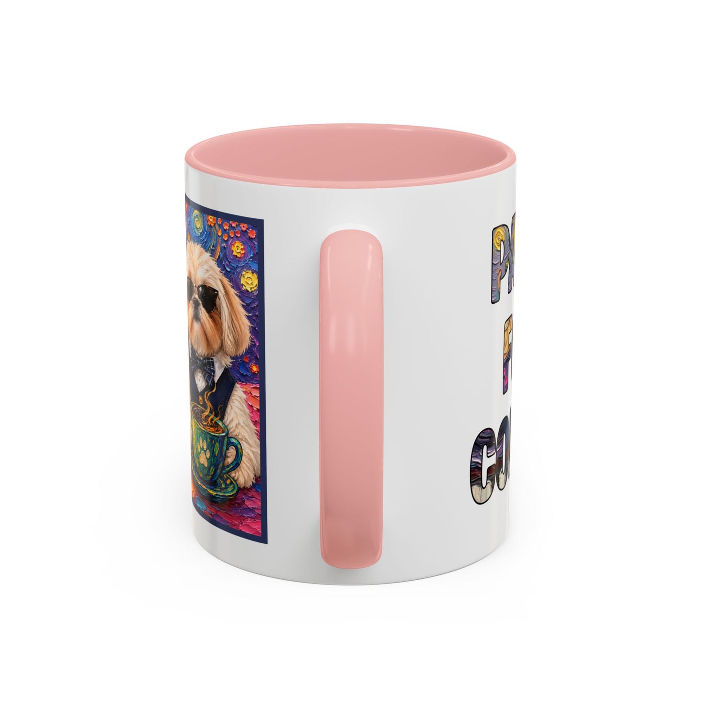 Shih Tzu Coffee Cup - Cute Dog Art - Couple with Teacups-Coffee cups - Paws for Coffee