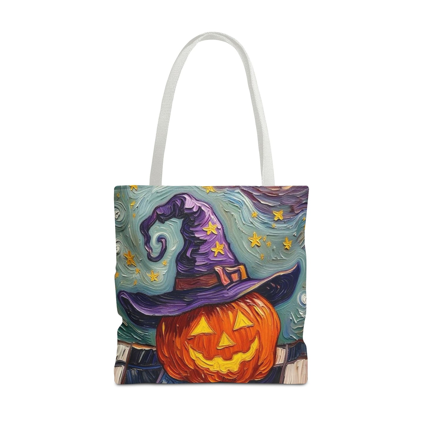 Halloween Tote Bag  - Artistic Colorful - 'Jack's Midnight Magic'