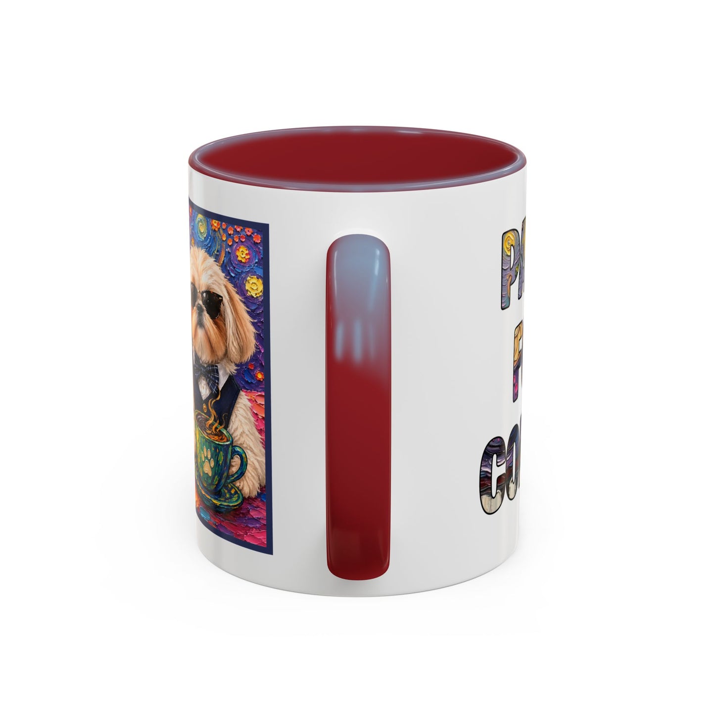 Shih Tzu Coffee Cup - Cute Dog Art - Couple with Teacups-Coffee cups - Paws for Coffee