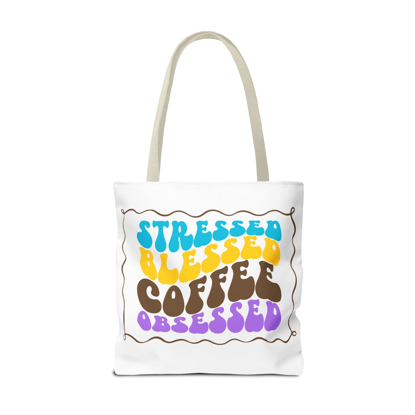 Tote Bag - Flower Coffee Cup - Painterly Style Design - 'Rich Roast'