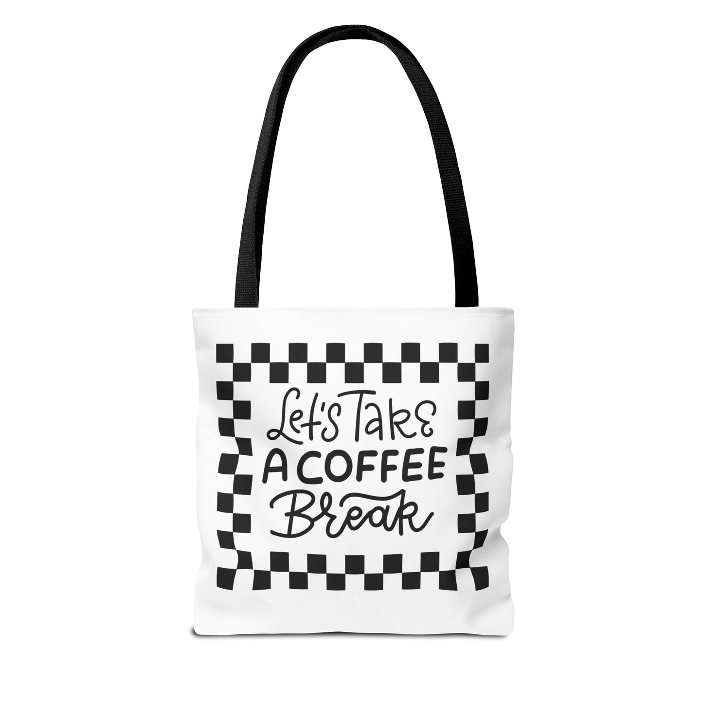 Tote Bag - Colorful Striped Coffee Cup - Painterly Style Design  - 'Mocha Dreams'