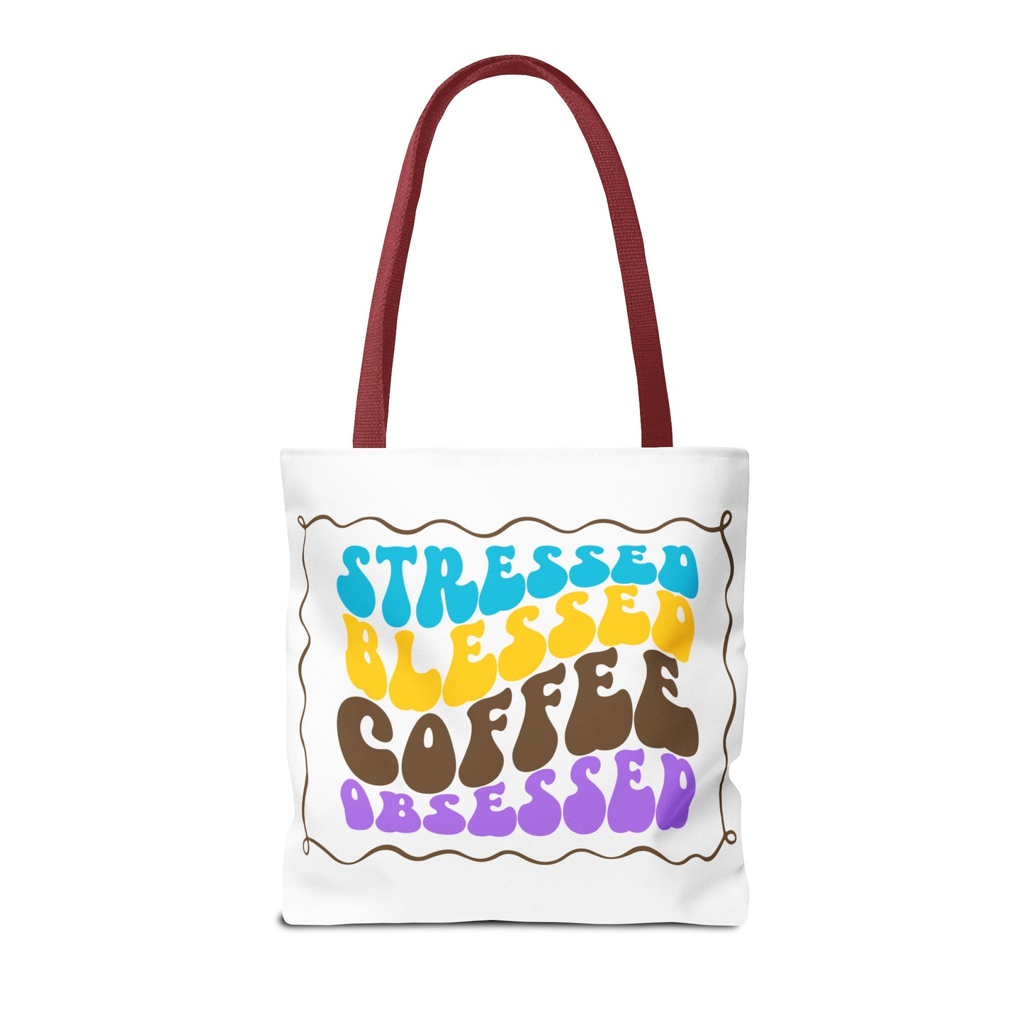 Tote Bag - Flower Coffee Cup - Painterly Style Design - 'Rich Roast'