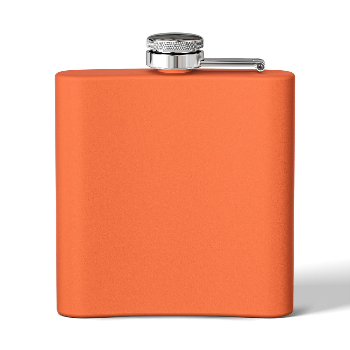 Flask - Stainless Steel 6oz  - Colorful Hot Pink Martini Splash Whimsical Artwork - 'Sway & Sip'