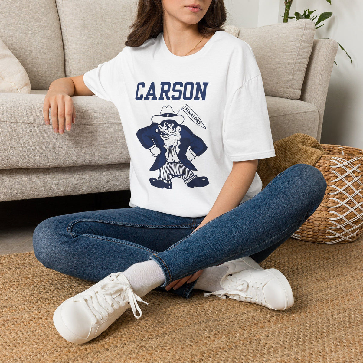 Vintage Carson Senators Mascot T-Shirt