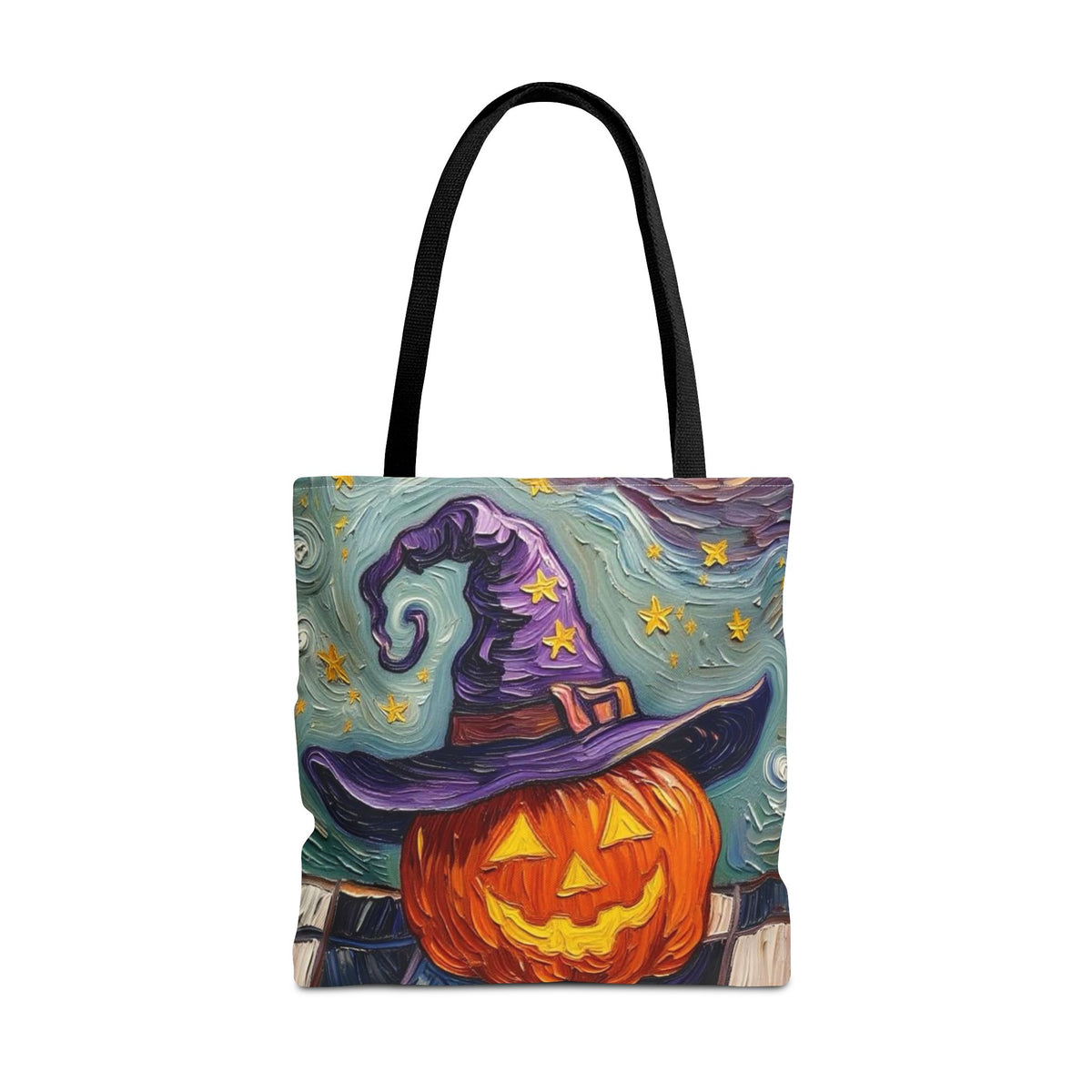Halloween Tote Bag  - Artistic Colorful - 'Jack's Midnight Magic'