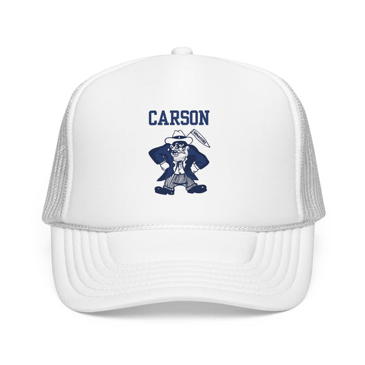 Carson High Senators Trucker Hat with Mascot Design