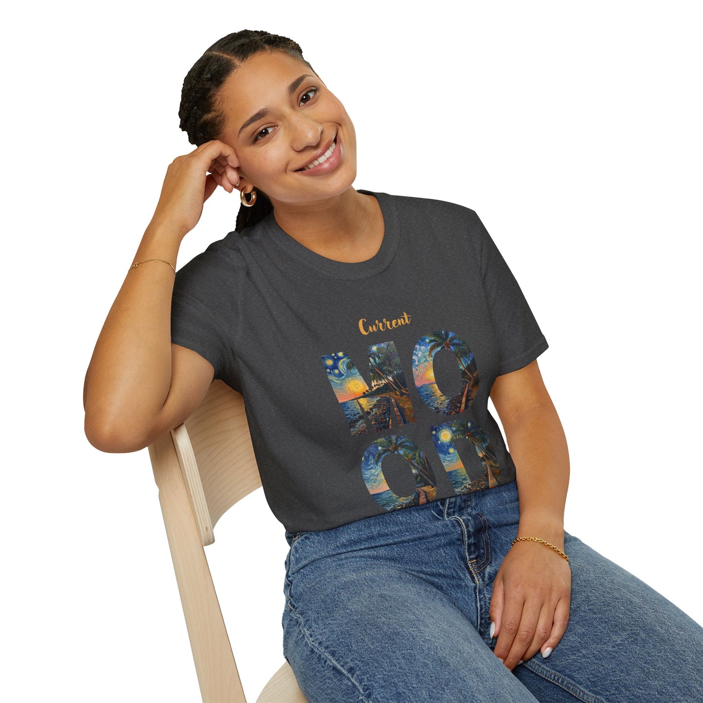 Hawaiian Graphic T-Shirt — 'Current Mood' Art Print