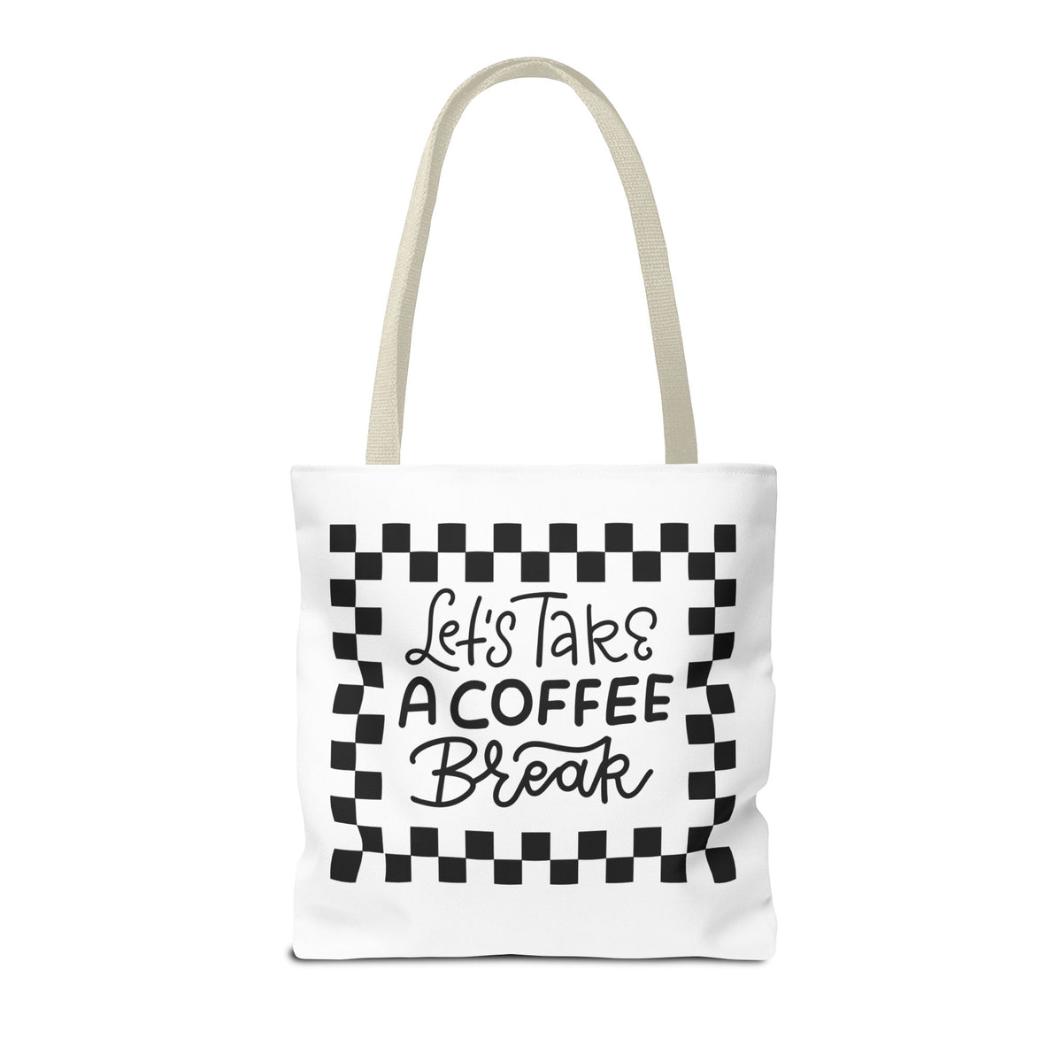 Tote Bag - Colorful Striped Coffee Cup - Painterly Style Design  - 'Mocha Dreams'