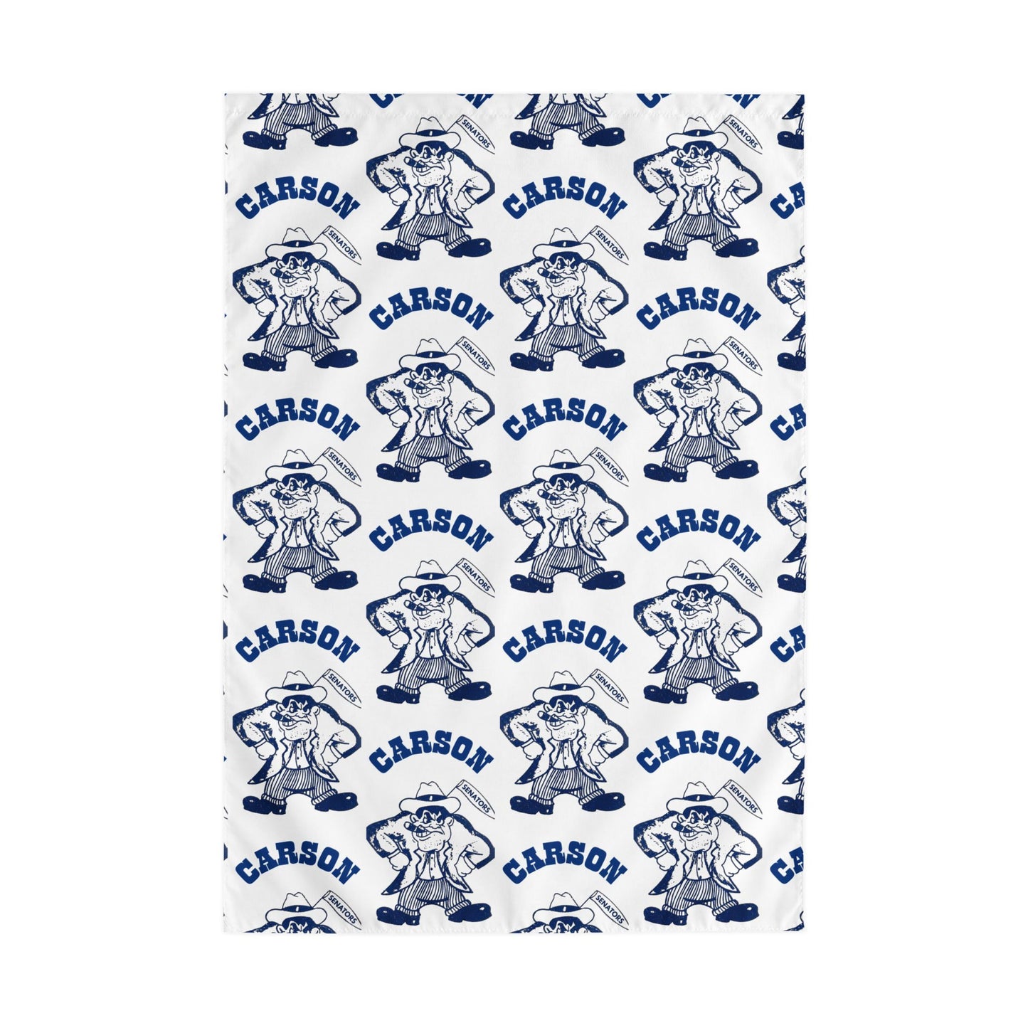 Outdoor Flag – Vintage Carson Senators Mascot Nautical Garden Flag