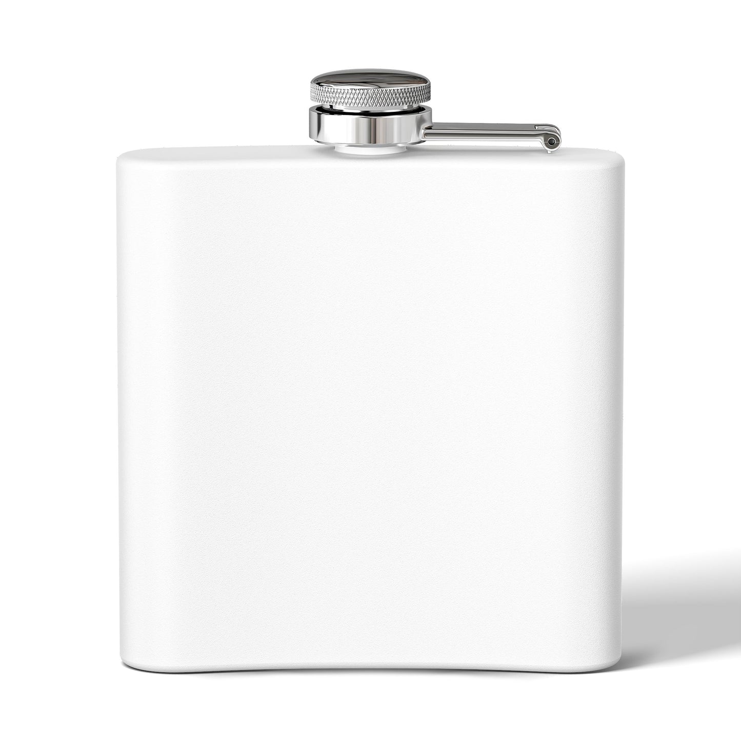 Flask - Stainless Steel 6oz  - Colorful Hot Pink Martini Splash Whimsical Artwork - 'Sway & Sip'